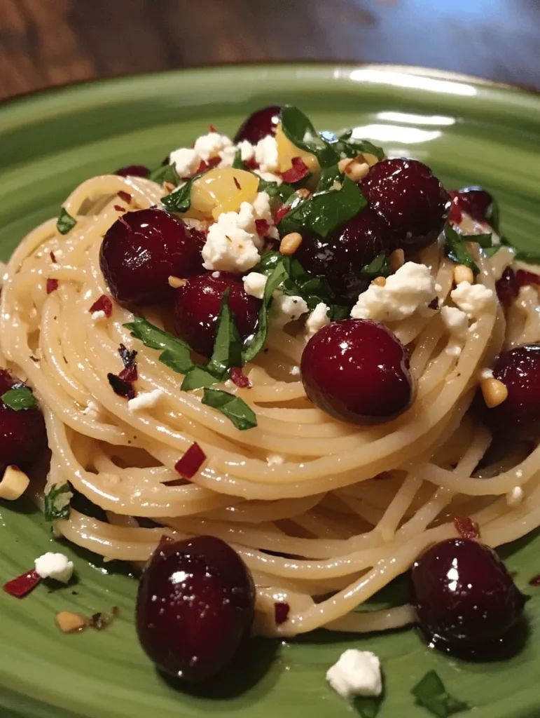 Discover the vibrant and delightful flavors of Fresh Cherry Spaghetti, a unique dish that marries the sweetness of fresh cherries with the savory notes of garlic and goat cheese. This recipe not only offers a refreshing twist on traditional pasta dishes but also highlights the beauty of seasonal ingredients. Perfect for summer dining or an impressive dinner party, Fresh Cherry Spaghetti is easy to prepare and sure to impress your guests.