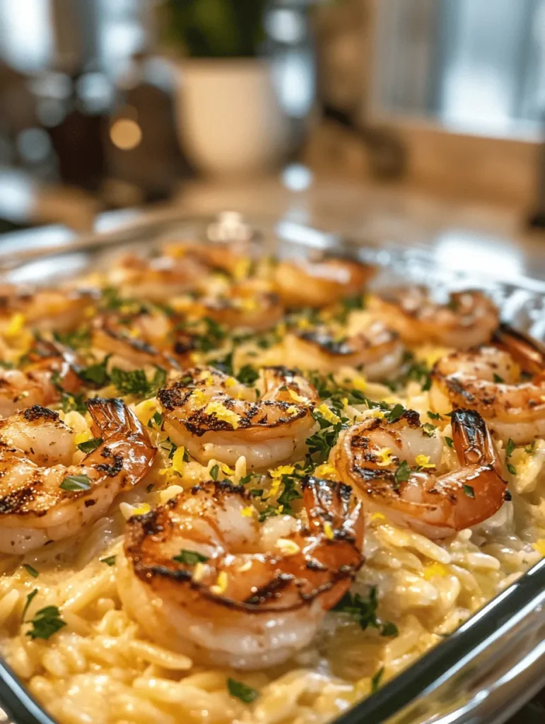 When it comes to quick and satisfying weeknight meals, few dishes can rival the delightful combination of creamy lemon herb orzo with grilled shrimp. This dish perfectly balances creamy textures with the bright, tangy notes of lemon, all while incorporating the savory goodness of succulent shrimp. Not only is it a feast for the taste buds, but it's also a visual delight, making it a hit for dinner parties or family gatherings.