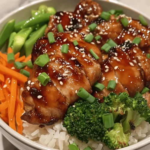 In the world of home cooking, few meals can rival the vibrant flavors and satisfying textures of a Spicy Honey-Ginger Chicken Bowl with Yum Yum Sauce. This dish perfectly balances a medley of sweet, spicy, and savory notes, making it a delightful option for both casual weeknight dinners and impressing guests on special occasions. The combination of tender chicken thighs marinated in a zesty honey-ginger sauce, paired with crisp, fresh vegetables and fluffy jasmine rice, creates a wholesome meal that is not only easy to prepare but also bursting with flavor.