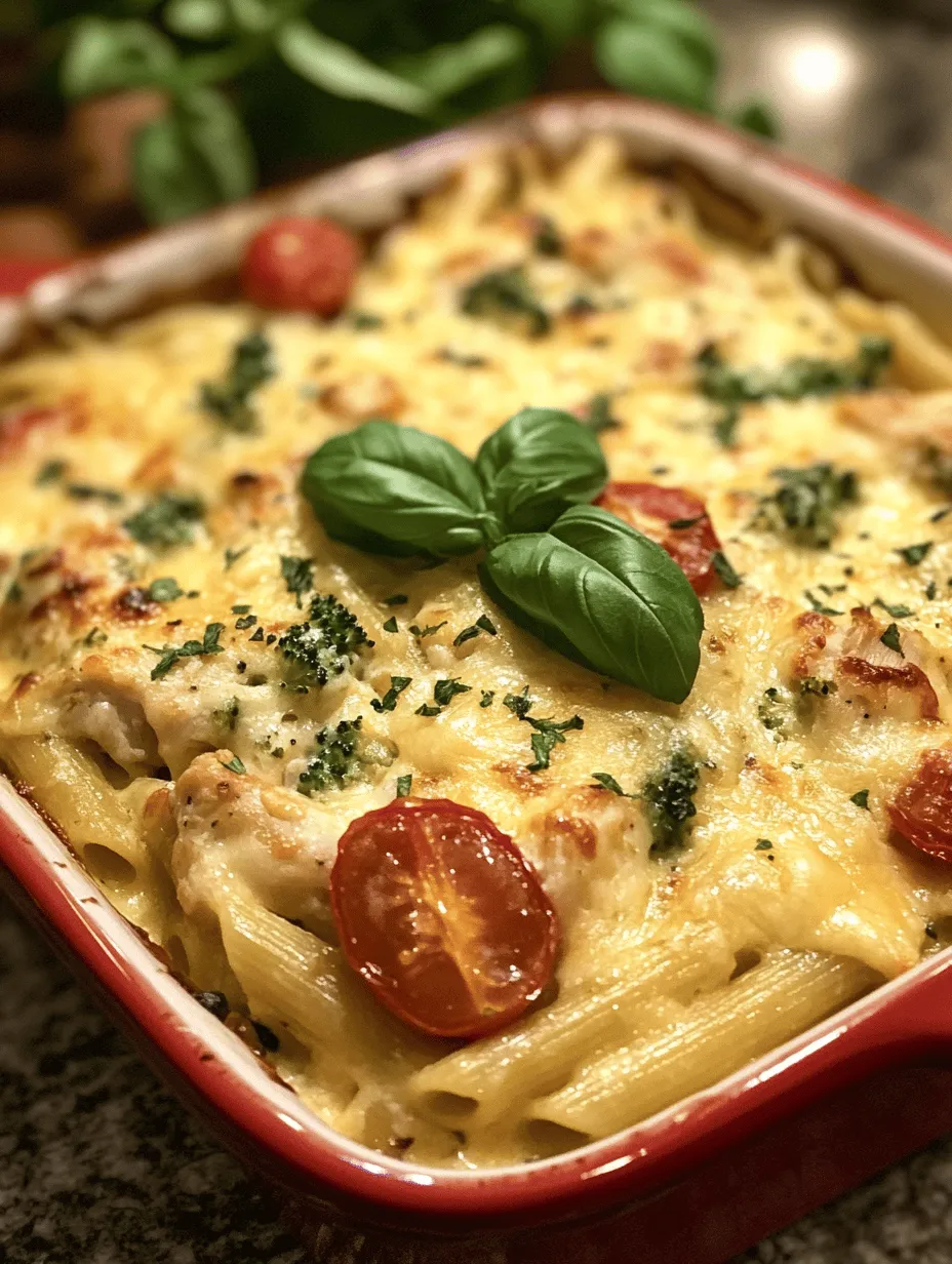 In the realm of comforting home-cooked meals, few dishes can rival the rich and creamy experience of Cheesy Chicken Penne Delight. This dish brings together tender chicken, perfectly cooked penne pasta, and a luscious cheese sauce that sticks to your taste buds, leaving you craving more. The appeal of this recipe lies not only in its delectable flavors but also in its ability to bring friends and families together around the dinner table, making it a perfect choice for both weeknight dinners and special occasions.
