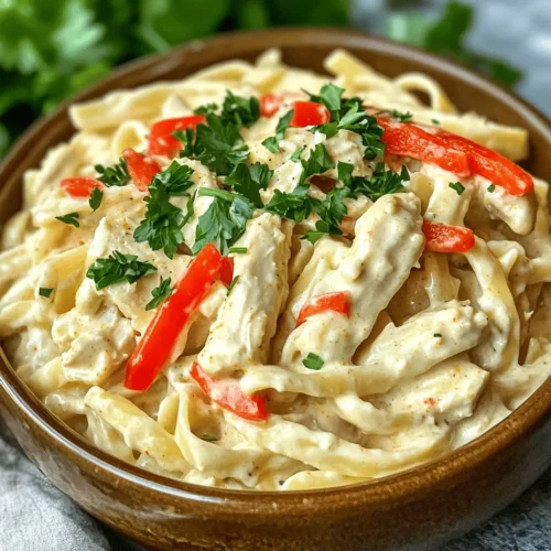 Creamy Cajun Chicken Pasta is a dish that elegantly combines the bold, spicy flavors of Cajun cuisine with the comforting textures of a creamy sauce. This delightful fusion offers a taste experience that is both satisfying and indulgent, making it an ideal choice for both casual weeknight dinners and special occasions. The rich, creamy sauce envelops perfectly cooked fettuccine pasta, while the Cajun seasoning elevates the dish with a kick that tantalizes the taste buds.