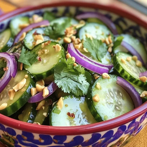 The Crunchy Asian Cucumber Salad is a vibrant and refreshing dish that perfectly encapsulates the essence of Asian cuisine. Bursting with fresh flavors, this salad combines crisp cucumbers, aromatic herbs, and a deliciously balanced dressing, making it an irresistible choice for any meal. Whether served as a side dish to complement your favorite Asian entrées or enjoyed as a light, health-conscious main course, this salad is sure to delight your taste buds and impress your guests.