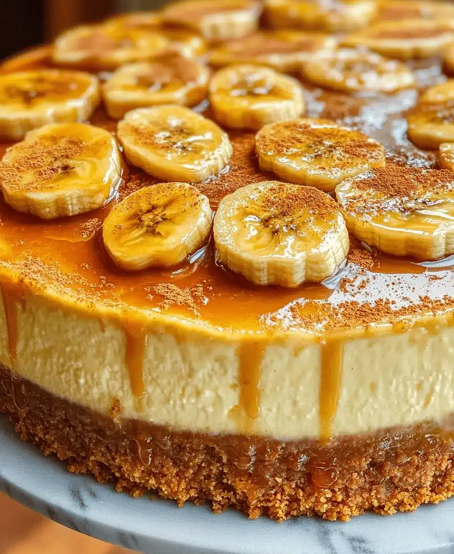 If you're a fan of desserts that combine creamy richness with a touch of tropical sweetness, look no further than Caramelized Banana Cheesecake with Rum Glaze. This decadent dessert is not just a feast for the eyes but also a symphony of flavors that will tantalize your taste buds. Picture a velvety cheesecake filling, perfectly balanced with the sweetness of caramelized bananas and finished with a luscious rum glaze. Whether you're celebrating a special occasion, hosting a family gathering, or simply treating yourself to a well-deserved indulgence, this cheesecake is sure to impress.