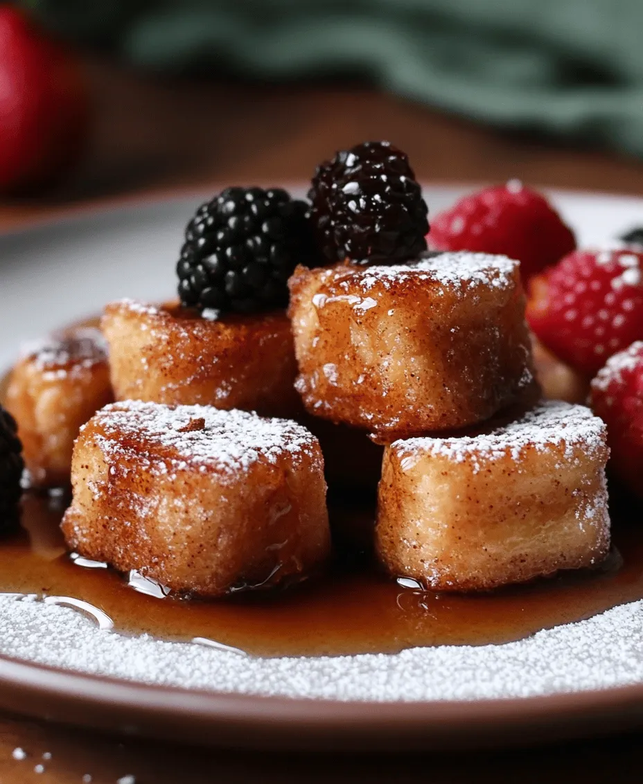 Imagine the delightful fusion of warm, fluffy cinnamon rolls and the comforting, custardy goodness of French toast. Our Cinnamon Roll French Toast Bites bring these two beloved breakfast classics together in a fun and bite-sized format that’s perfect for sharing. This recipe has gained immense popularity for breakfast and brunch gatherings, transforming traditional breakfast offerings into a creative and indulgent treat.