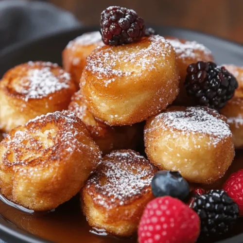 Imagine the delightful fusion of warm, fluffy cinnamon rolls and the comforting, custardy goodness of French toast. Our Cinnamon Roll French Toast Bites bring these two beloved breakfast classics together in a fun and bite-sized format that’s perfect for sharing. This recipe has gained immense popularity for breakfast and brunch gatherings, transforming traditional breakfast offerings into a creative and indulgent treat.
