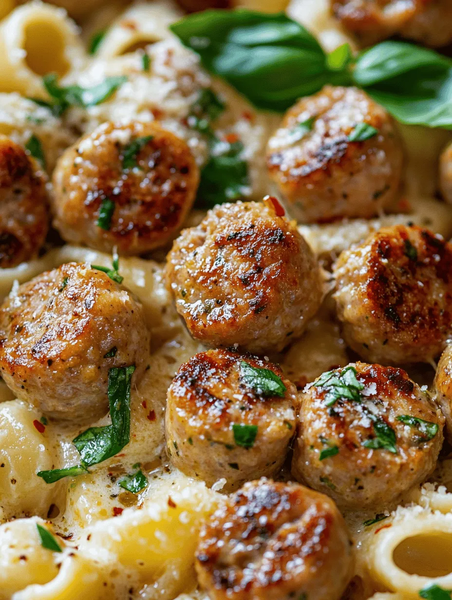 Garlic Butter Sausage Bites with Creamy Parmesan Pasta is a dish that embodies comfort food at its finest. Imagine sinking your fork into a bowl of perfectly cooked pasta, enveloped in a silky, creamy sauce, accompanied by succulent bites of sausage infused with the rich essence of garlic and butter. This dish is not only a feast for the eyes but also a delightful experience for your taste buds. The hearty sausage, with its savory flavor, complements the creamy pasta, creating a balanced meal that is ideal for family dinners, gatherings, or even cozy nights in.