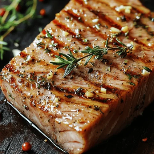 Tuna steak has gained immense popularity in recent years, celebrated not only for its rich, meaty texture but also for its health benefits. This lean fish is a favorite among health-conscious eaters and seafood enthusiasts alike, making it a staple on menus in restaurants and home kitchens across the globe. Whether seared, grilled, or baked, tuna steak offers a delightful culinary experience that can be further enhanced with the right marinades. Enter the Zesty Citrus & Herb Tuna Steak Marinade, a vibrant concoction that elevates the natural flavors of tuna while infusing it with bright, zesty notes.