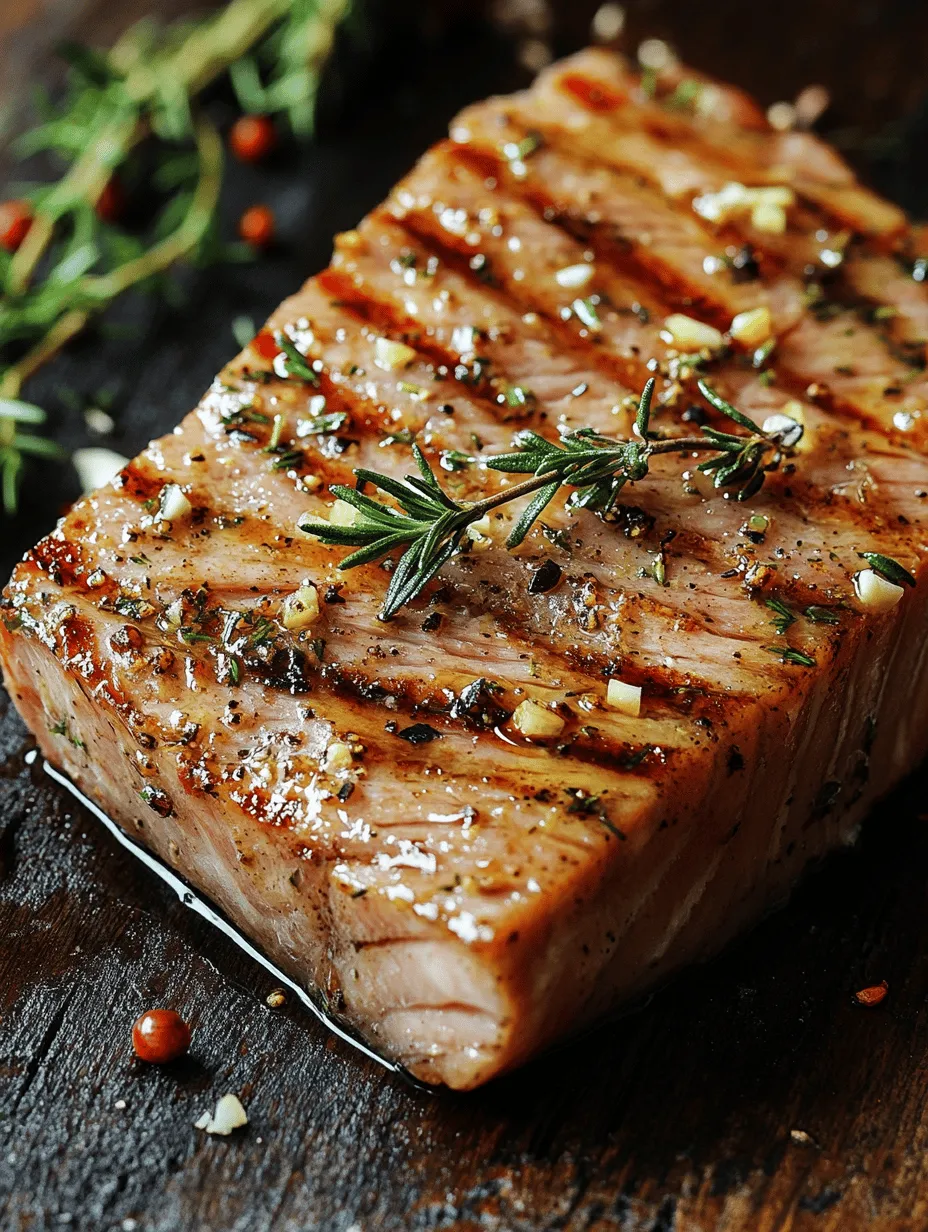 Tuna steak has gained immense popularity in recent years, celebrated not only for its rich, meaty texture but also for its health benefits. This lean fish is a favorite among health-conscious eaters and seafood enthusiasts alike, making it a staple on menus in restaurants and home kitchens across the globe. Whether seared, grilled, or baked, tuna steak offers a delightful culinary experience that can be further enhanced with the right marinades. Enter the Zesty Citrus & Herb Tuna Steak Marinade, a vibrant concoction that elevates the natural flavors of tuna while infusing it with bright, zesty notes.